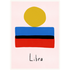 Astrology Abstract Libra Zodiac Sign Sticker