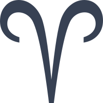 Astrology - Aries Zodiac Symbol Sticker