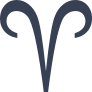 Astrology - Aries Zodiac Symbol Sticker