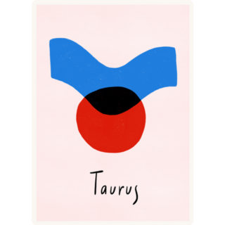 Astrology Taurus Zodiac Abstract Sticker