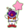 Astronaut Clown Sticker