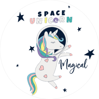 Astronaut Unicorn Sticker