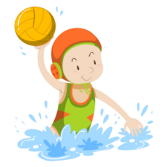 Athlete Water Polo Sticker