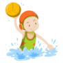 Athlete Water Polo Sticker