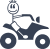Atv Four Wheeler Dad Family Sticker