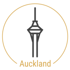 Auckland New Zealand Icon Sticker 