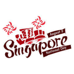 August 9, Singapore National Day Sticker