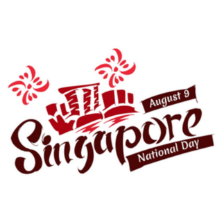 August 9, Singapore National Day Sticker