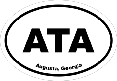Augusta, Georgia Oval Stickers