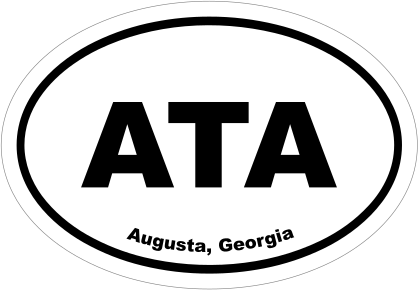 Augusta, Georgia Oval Stickers