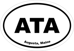 Augusta, Maine Oval Stickers