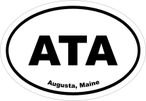 Augusta, Maine Oval Stickers