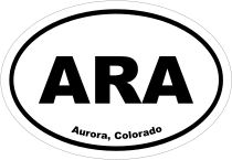 Aurora, Colorado Oval Stickers