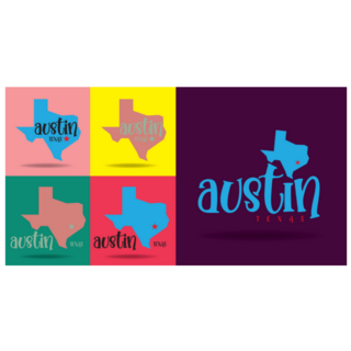Austin Texas Logo Design Concept Sticker