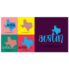 Austin Texas Logo Design Concept Sticker