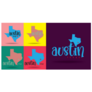 Austin Texas Logo Design Concept Sticker
