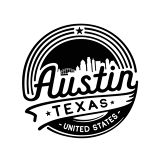 Austin Texas Logotype Sticker