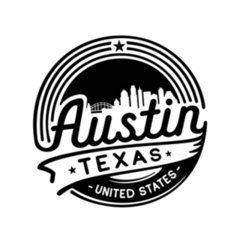 Austin Texas Logotype Sticker