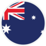 Australia Round Country Flag Sticker