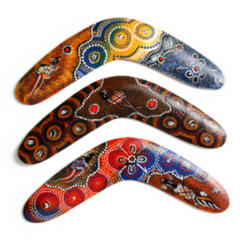 Australian Boomerang With Beautiful Design Sticker