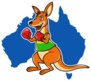 Australian Boxing Kangaroo Sticker