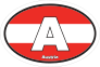 Austria A Flag Oval Sticker