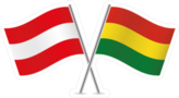 Austria And Bolivia Flags Sticker