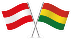 Austria And Bolivia Flags Sticker