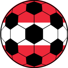 Austria Flag And Football Ball Sticker