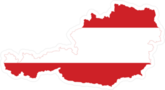 Austria Flag Map Sticker
