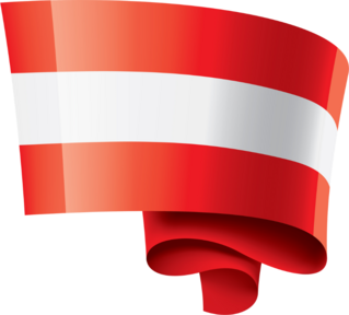 Austria Flag Swirl Sticker