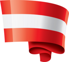 Austria Flag Swirl Sticker