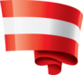 Austria Flag Swirl Sticker