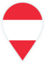 Austria Flag Travel Pin Sticker