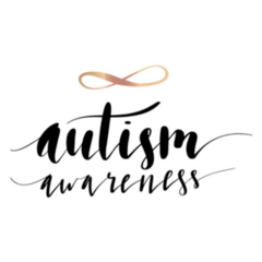 Autism Awareness Golden Infinity Symbol Sticker