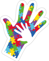 Autism Awareness Hands Sticker