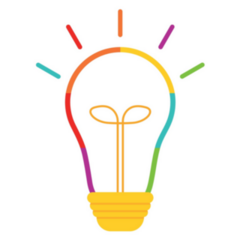 Autism Awareness Light Bulb Icon Sticker