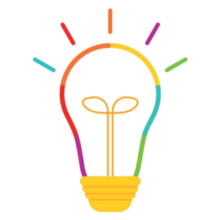 Autism Awareness Light Bulb Icon Sticker