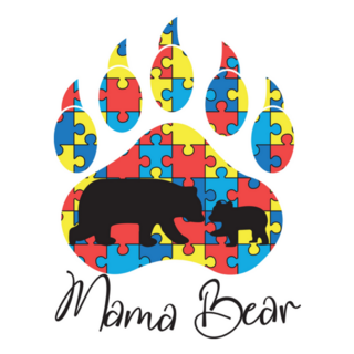 Autism Awareness Mama Bear Sticker