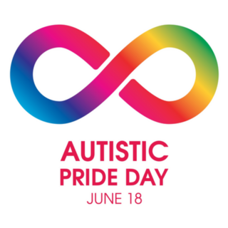 Autistic Pride Day Rainbow Infinity Symbol Sticker