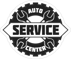 Auto Service Center Racing Car Sticker