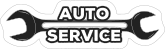 Auto Service Wrench Racing Car Sticker