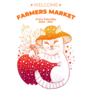 Autumn Fruit Harvest Festival Farm Cat Sticker