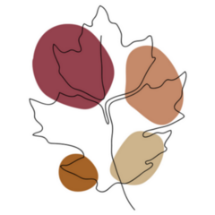 Autumn Icon Line Art Abstract Sticker