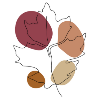 Autumn Icon Line Art Abstract Sticker