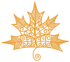 Autumn Leaf Illustration Sticker