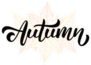 Autumn On Hand Drawn Fall Leaves Sticker