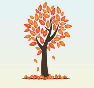 Autumn Season Tree Sticker