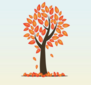 Autumn Season Tree Sticker