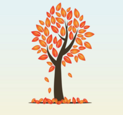 Autumn Season Tree Sticker